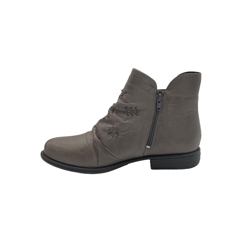 Miz Mooz Leather Wide Width Ankle Boots Limit Graphite - Medium - Picture 2 of 4